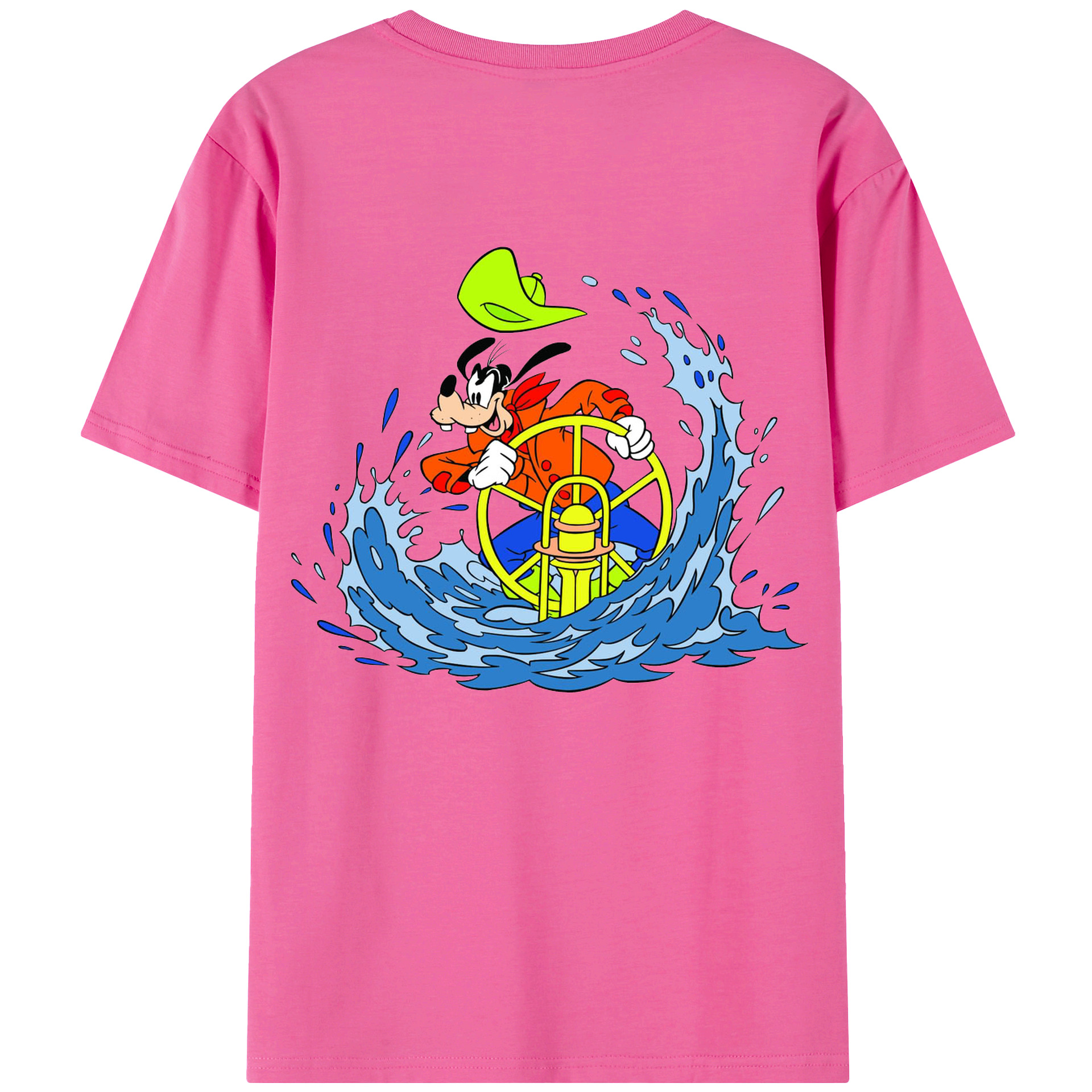 （画像用） ミッキーマウス Mickey Mouse レディース半袖Tシャツ(バックプリント)